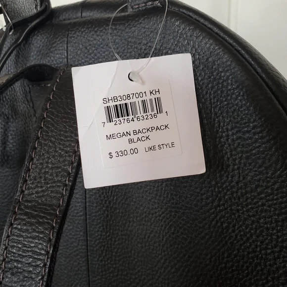 Fossil Megan Black Leather Backpack NWT - bibarnabloc.cat display picture 1